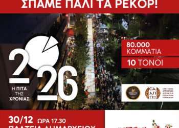 ΣΑΑΠΠ – Δήμος Περιστερίου: Σπάμε και πάλι όλα τα ρεκόρ – Ένας πεζόδρομος… πίτα!