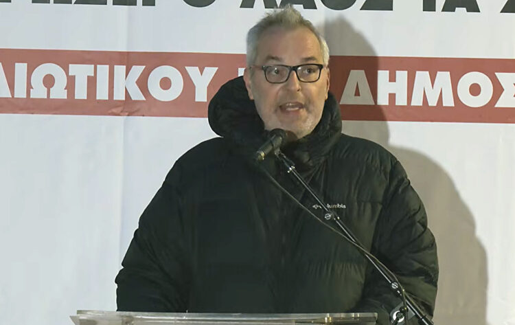 Ομιλία του προέδρου ΣΑΑΠΠ, Ιάσονα Καπλάνη στην κινητοποίηση στο Υπουργείο Οικονομικών