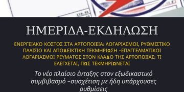 Ημερίδα – εκδήλωση για το Ενεργειακό Κόστος στα Αρτοποιεία &  το νέο πλαίσιο ένταξης στον εξωδικαστικό συμβιβασμό